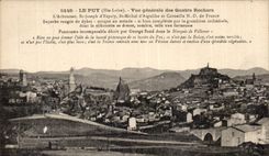 CPA Le Puy Vue generale des quatre rochers