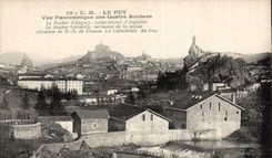 CPA Puy Panoramic View of the four rocks