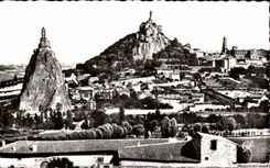 CPSM Puy the rocks Crow and Saint Michel of Aiguilhe