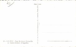 CPSM Puy the rocks Crow and Saint Michel of Aiguilhe