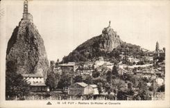 CPA Puy in Velay Rocks St Michel and Corneille