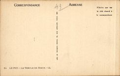 CPA Puy in Velay Le temple of Diane