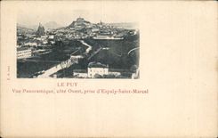 CPA Puy in Velay Panoramic View taken of Espaly Saint Marcel