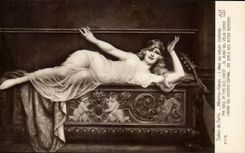 CPA Living room of Paris Martin Kavel the heart of the old trunk Woman