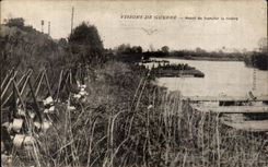 Visiones de CPA de la guerra antes de cruzar el rio de Militaria