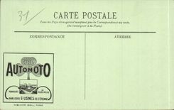 CPA Saint Beltran de Comminges Street y lleva Majou (la publicidad con la bici del motor completa un ciclo St  Etienne)