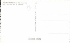 CPSM Loures Barbazan Le bridge on the Garonne