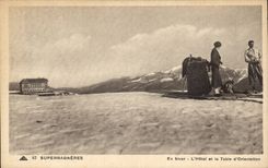 CPA Superbagneres In yesterday the hotel and the table of orientation