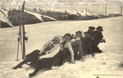 CPA REPRO Superbagneres Toboggan