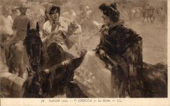 CPA Salon 1907 Checcca La halte