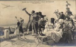 CPA Albert Bettannier Salon de 1912 Avion L'oiseau de France Alsace