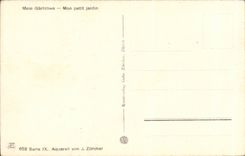 CPA Fantaisie Mon petit jardin 