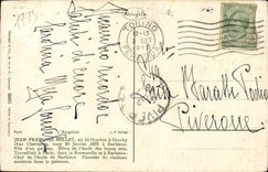 CPA Fantaisie Millet paysans