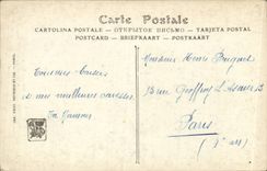 CPA Fantaisie Salons de Paris Victor lecomte Le premier baiser