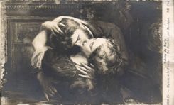 CPA Fantaisie Salons de Paris Humne a la femme La bouche par leveque