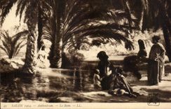 CPA Fantaisie Salon 1904 Le bain