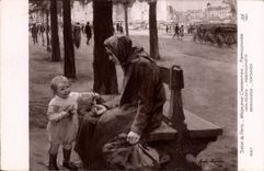 CPA Fantaisie Salon de Paris Madeleine Carpentier Abandonnee