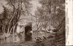 CPA Fantaisie Salon 1914 Laverie Le paradis des lavandieres