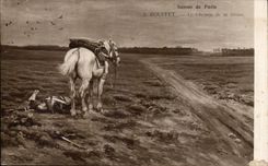 CPA Fantaisie Salons de Paris Rouffet le chemin de la gloire Militaria 