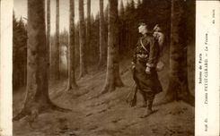 CPA Fantaisie Salons de Paris Pierre Petit Girard La vision Militaria 