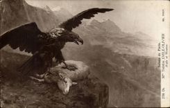 CPA Fantasy Living rooms of Paris Mrs  Therese Emile olive-tree Eagle and Sheep Eagle and sheep