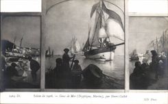 CPA Fantasy Living room 1908 Sailors by Henri Stone-block