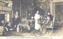 CPA Fantasy Living room of Paris 1910 Marshes Milton V gifts of missionnaire