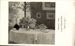CPA Fantaisie Salon 1931 Joseph Perrachon Apres le repas