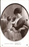 CPA Fantaisie Salon 1910 La toilette Enfant et Femme