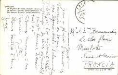 CPA Fantaisie Toledo La Sagrada familia Detalle