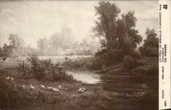 CPA Fantaisie Salon Les pres de Grenelle a Garennes Eure