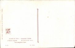 CPA Fantaisie Salons de Paris Hippolyte Lucas L'heure exquise 