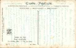 CPA Fantaisie Salon 1918 Paul Alizard La derniere lettre