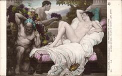 CPA Fantasy Living room 1912 Caro Delvaille present of the erotic ground Woman Naked