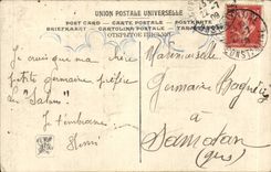 CPA Fantaisie Salon 1909 Worms L'heure de la soupe Ane Donkey 