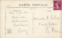 CPA Fantaisie Salon 1910 Maillard Barque de peche fuyant au vent