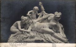 Pescados Silene de la sala de estar 1911 de CPA Fantaisie