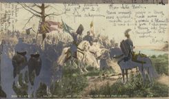 CPA Fantaisie Salon 1901 Jan Styka Par le fer et par le feu