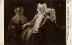 CPA Fantaisie Salon de Paris Sonrel Le roman de chevalerie 