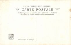 CPA Fantaisie Salon 1909 Didier pouget Soleil levant Vallee de la Dordogne 