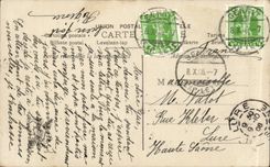 CPA Fantaisie Salon 1908 L'arrivee a la Plaza