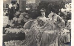 CPA Fantaisie Confidences par Etcheverry Eventail