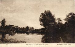 CPA Fantaisie Musee du Louvre Paris Daubigny Le moulin de Gylieu 