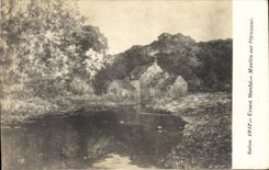 CPA Fantaisie Salon 1912 Ernest Marche Moulin sur l'Orcanne 