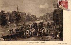 CPA Fantaisie Breughel Fete flamande