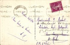 CPA Surroundings of Luchon Valley of the Lily the cascade of hell