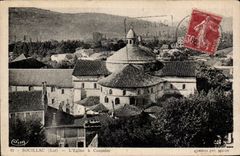 CPA Souillac the church has Coupoles