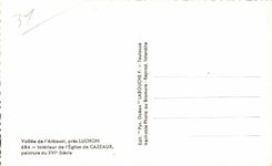 Luchon - Valley of Arboust - Interior of the Church of Cazeaux - CPA