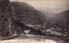 Luchon it Cog railway of Superbagneres - CPA