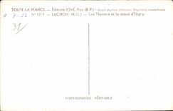 Luchon them Thermal baths and Statue of Etigny - CPA
